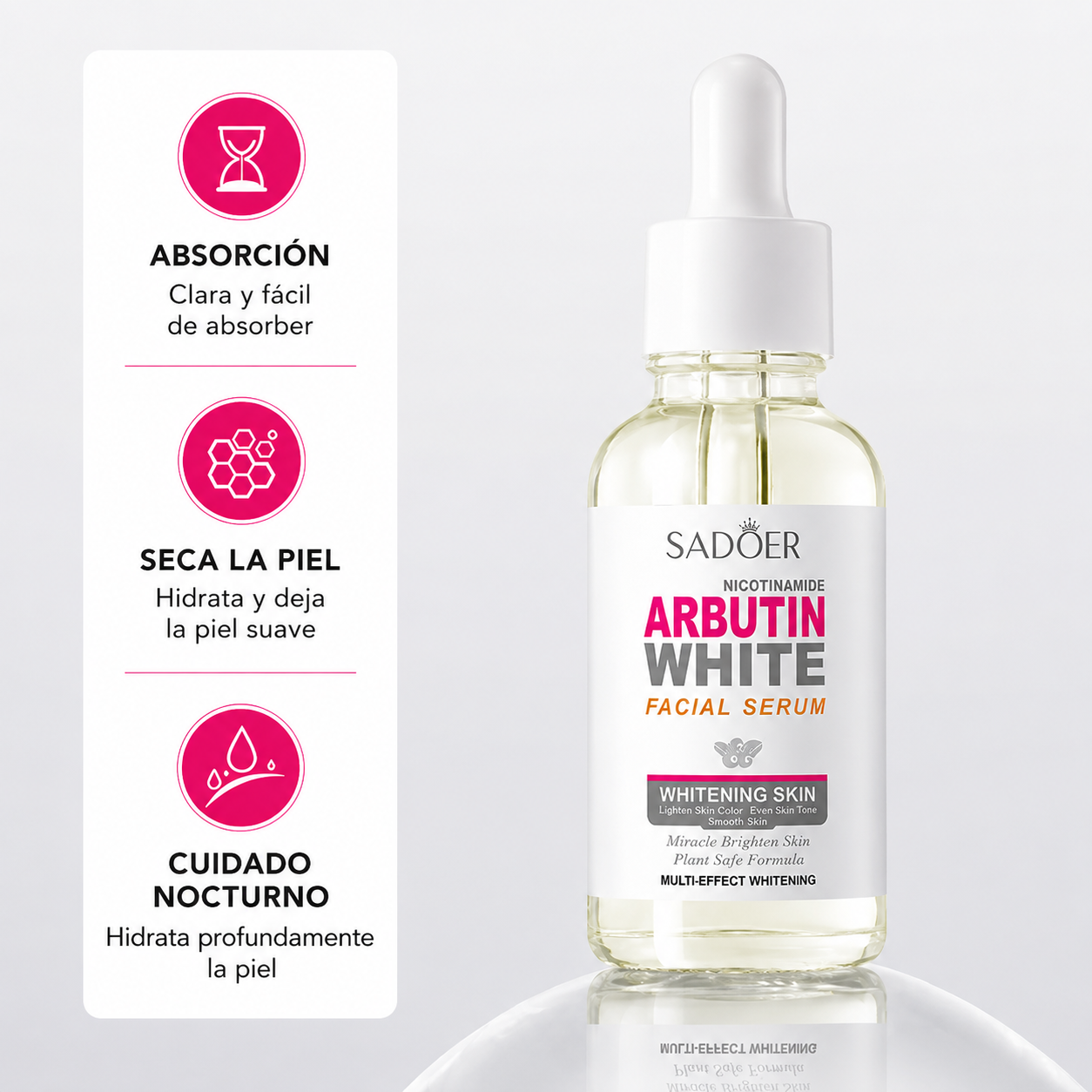 Arbutin White Facial Serum Sadoer 30ML