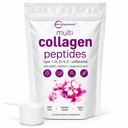 Multi Collagen Peptides Micro Ingredients 1LB