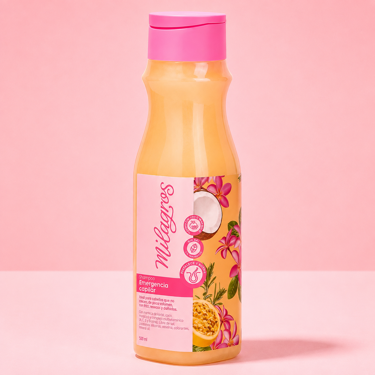 Shampoo Emergencia Capilar – Milagros (500ml)