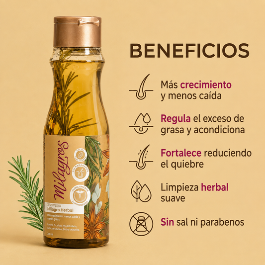 Shampoo Milagro Herbal Milagros 450ML