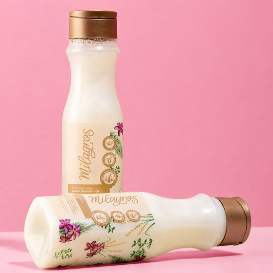 Shampoo de Arroz y Ácido Hialurónico Milagros 300ML