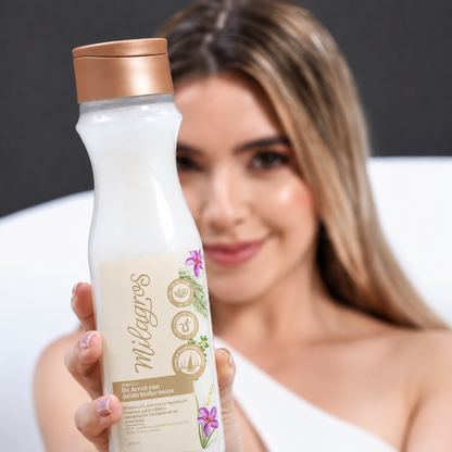 Shampoo de Arroz y Ácido Hialurónico Milagros 300ML