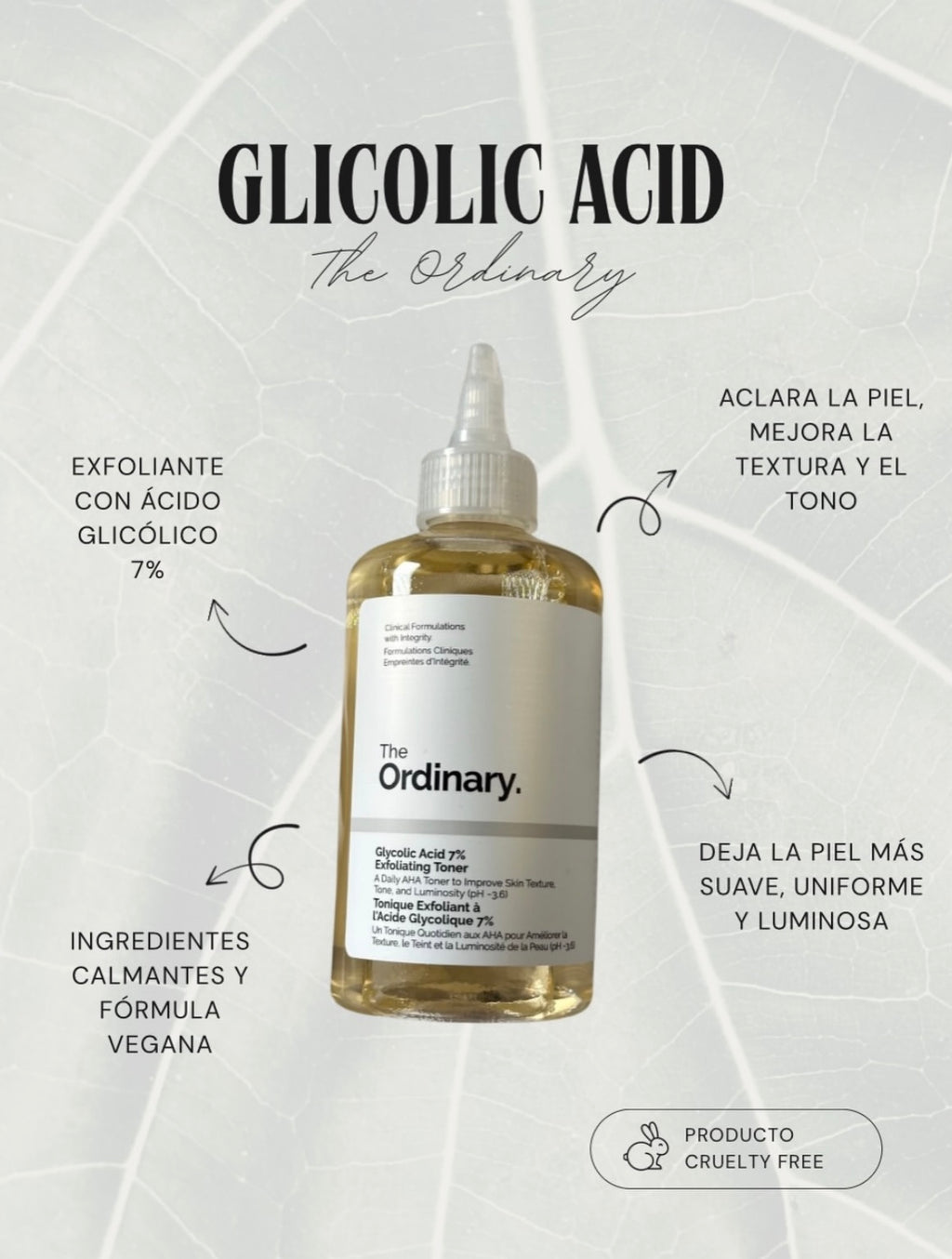 Ácido Glicólico The Ordinary 240ML