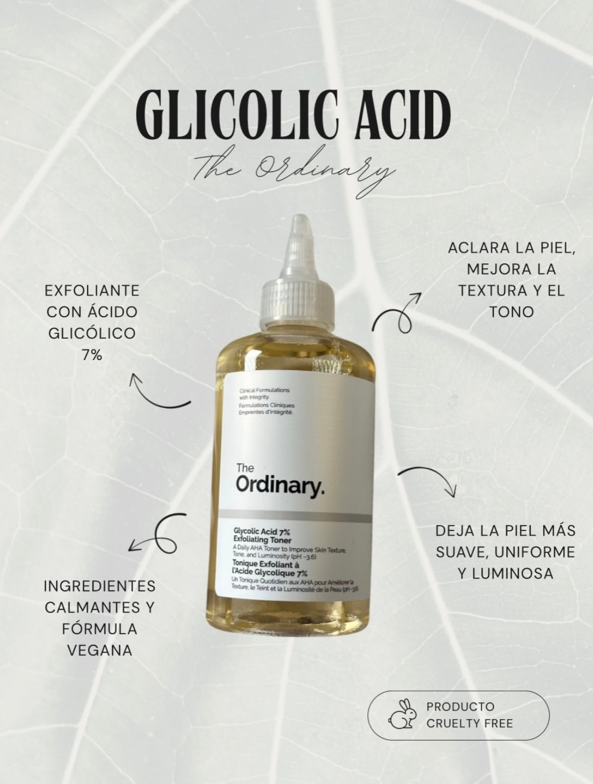 Ácido Glicólico The Ordinary 240ML