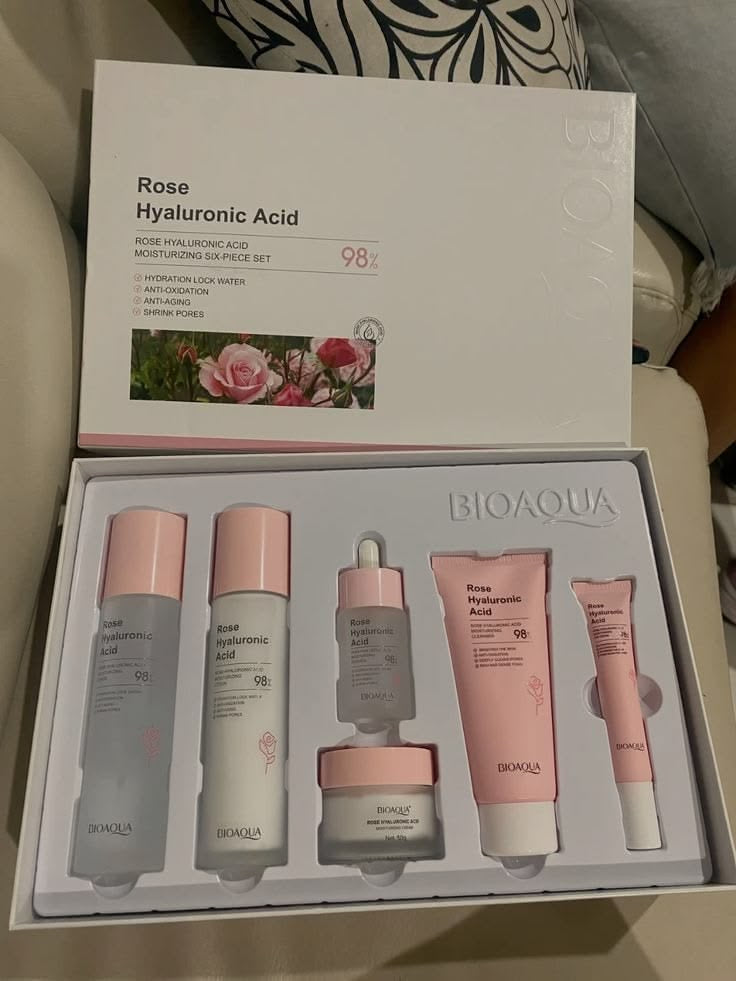 Kit Rosas + Ácido Hialurónico Bioaqua x6