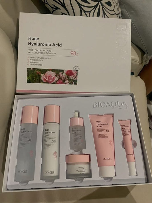 Kit Rosas + Ácido Hialurónico Bioaqua x6