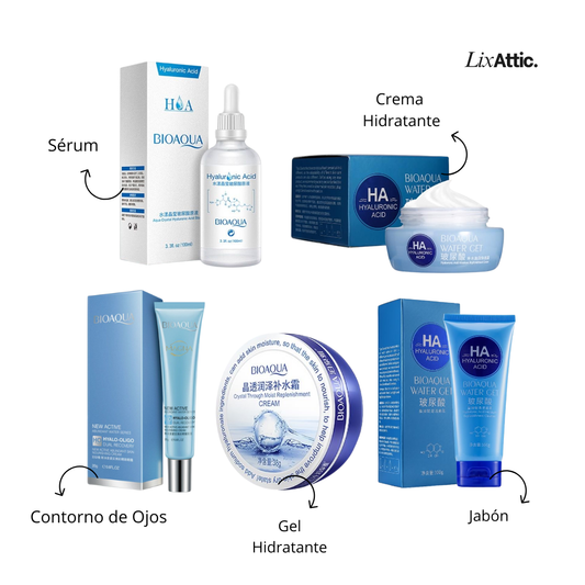 Kit Ácido Hialurónico Bioaqua x5