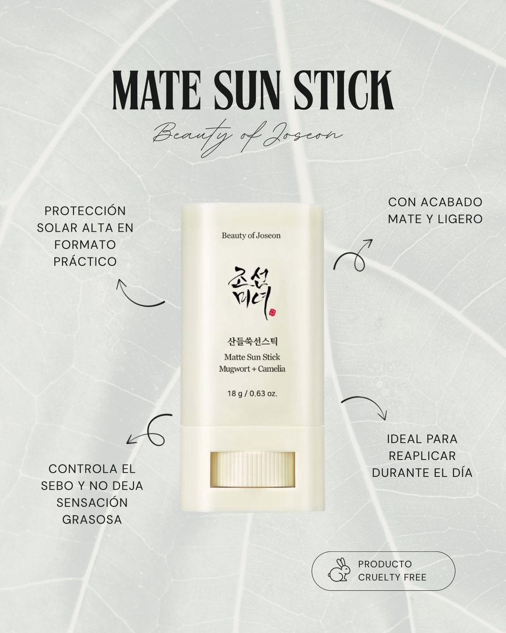 Protector Solar en Barra Beauty of Joseon 18g