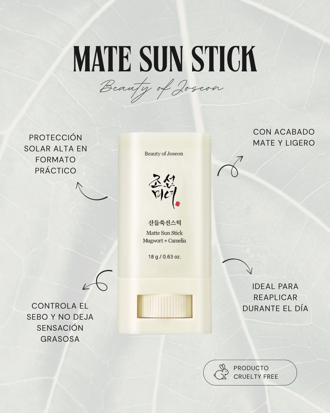 Protector Solar en Barra Beauty of Joseon 18g